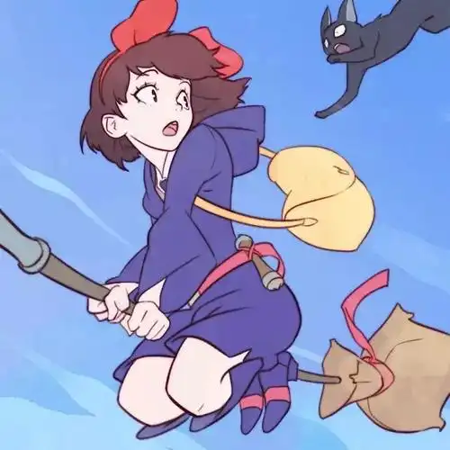 雾蓝短发少女动漫头像